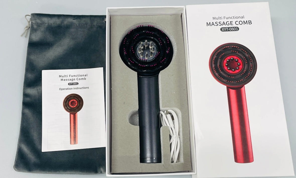 Multifunctional Massage Brush with Red Light