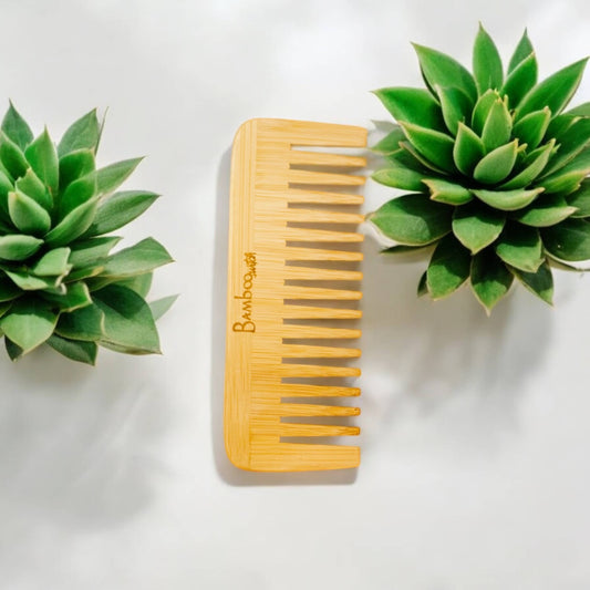 Bamboo Wide Tooth Comb | Compact