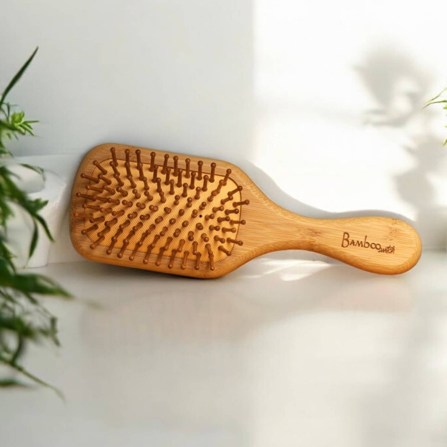 Bamboo Paddle Hairbrush | Small Paddle | Stocking Stuffer