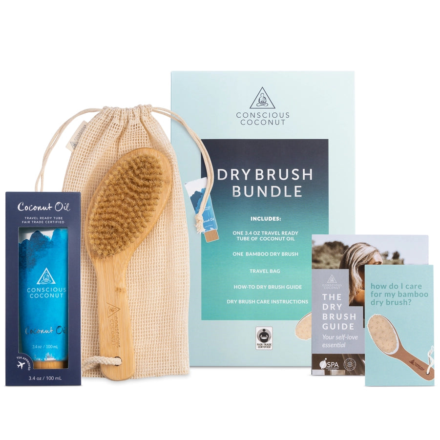 Conscious Coconut Travel Dry Brush Bundle