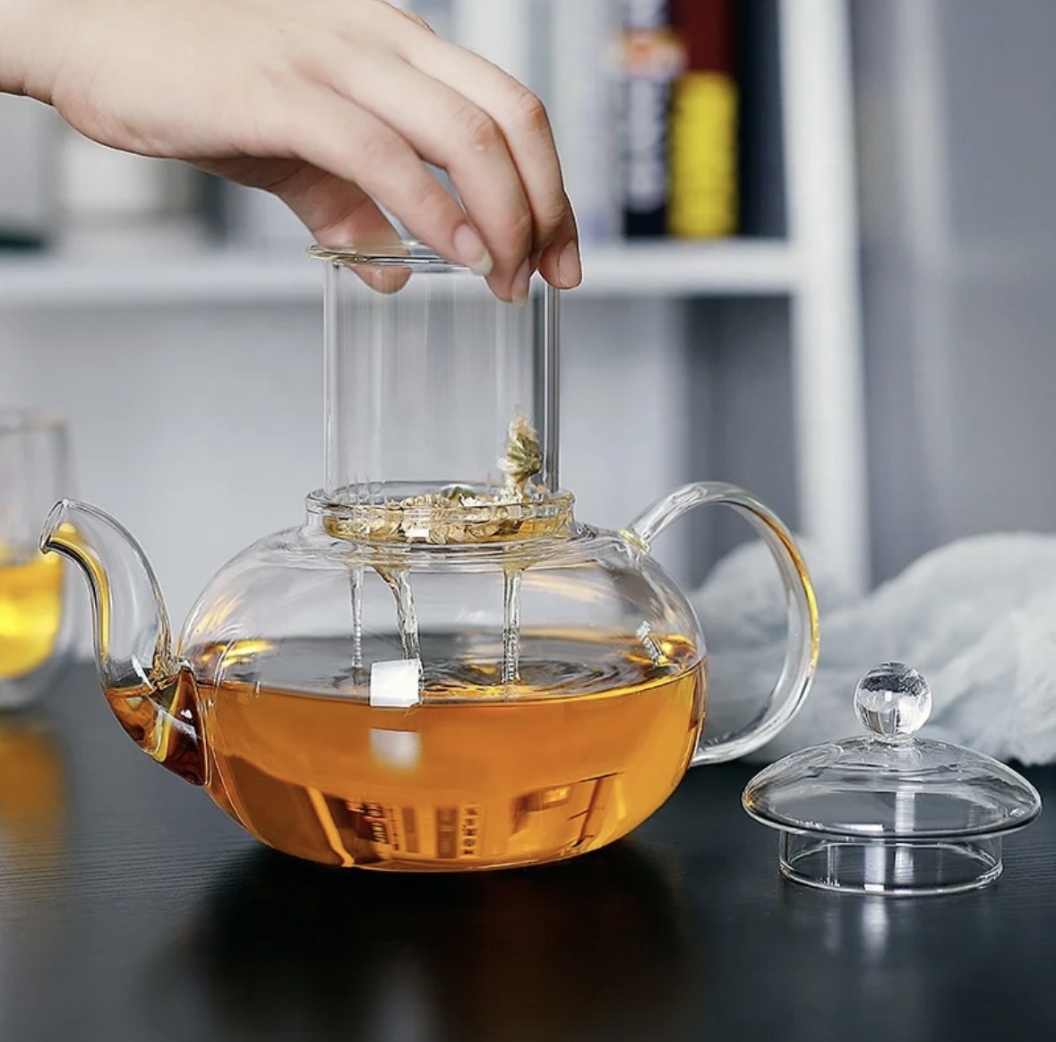 Glass Filtering Tea Maker Teapot