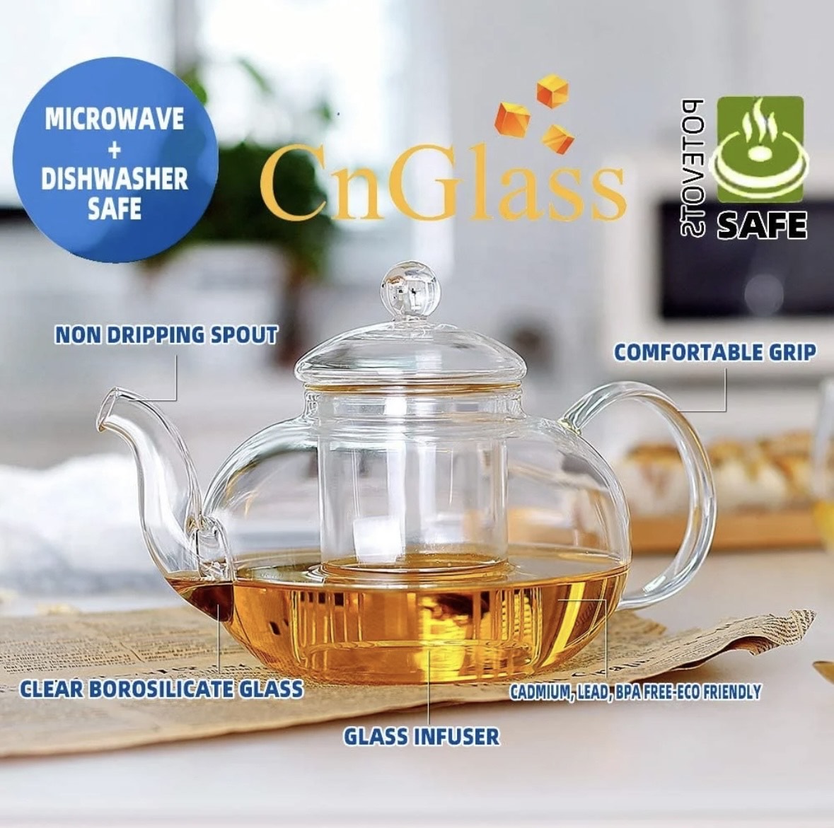 Glass Filtering Tea Maker Teapot