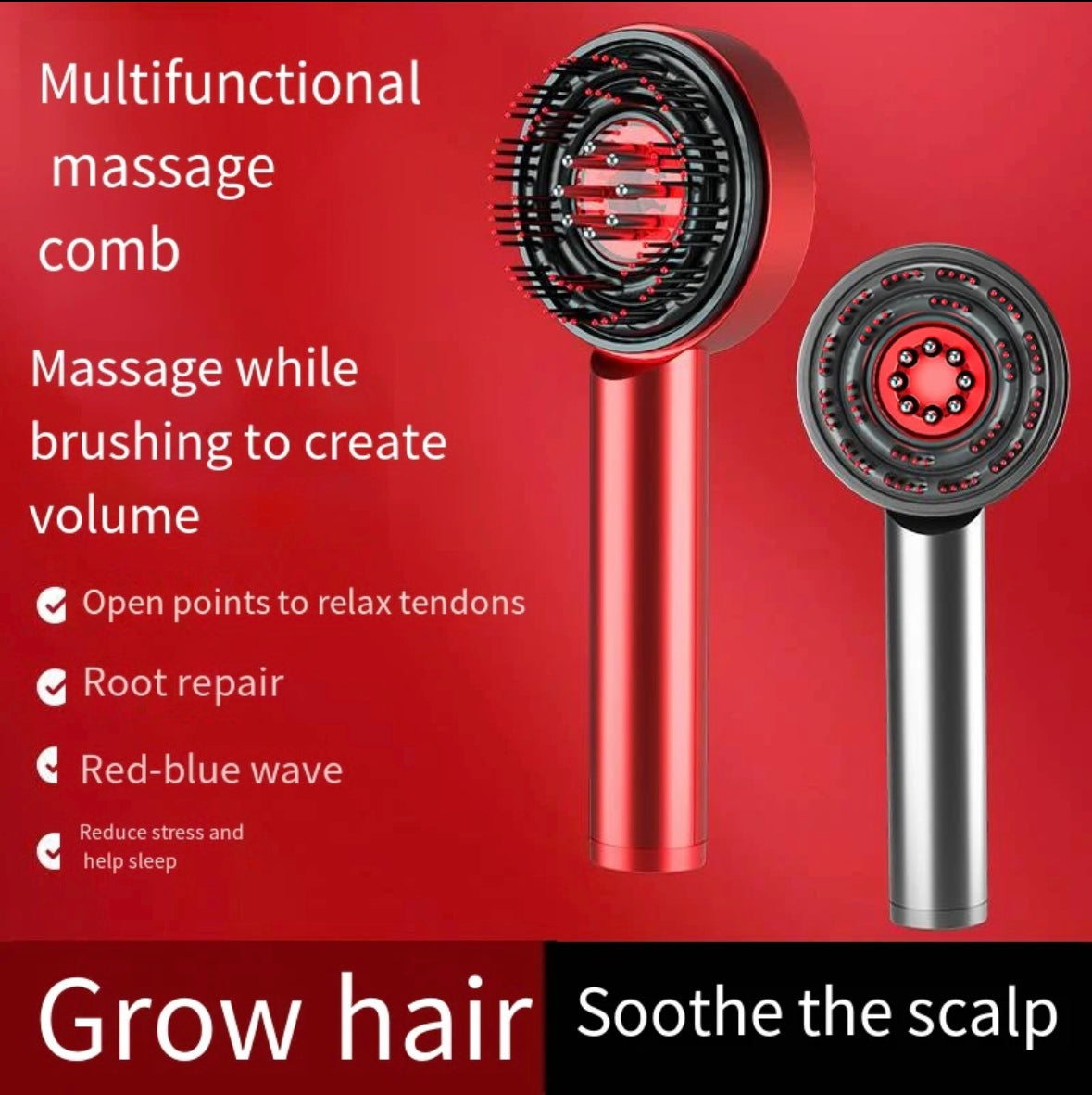 Cordless Shiatsu Detangle Hair Brush