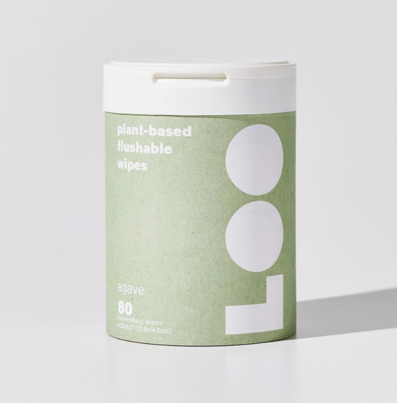 Loo Agave Wipes 100% Plant-Based and Ph Balanced