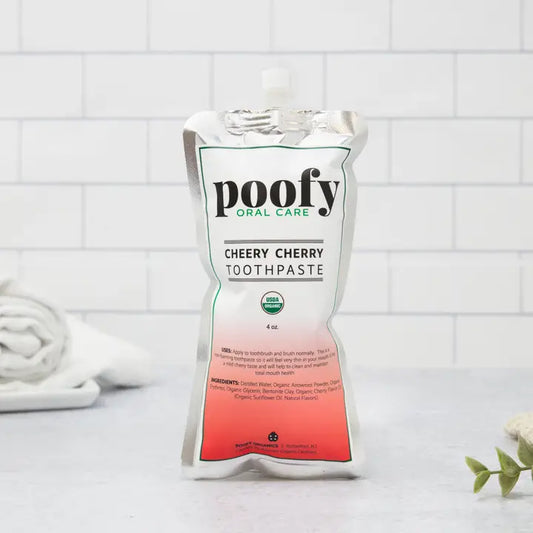 Poofy Cheery Cherry Toddler Toothpaste Organic