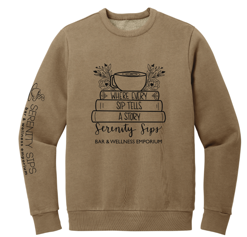 Serenity Sips Crewneck Sweatshirt