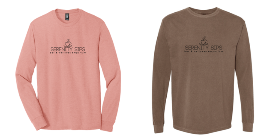 Serenity Sips Cotton Long Sleeve