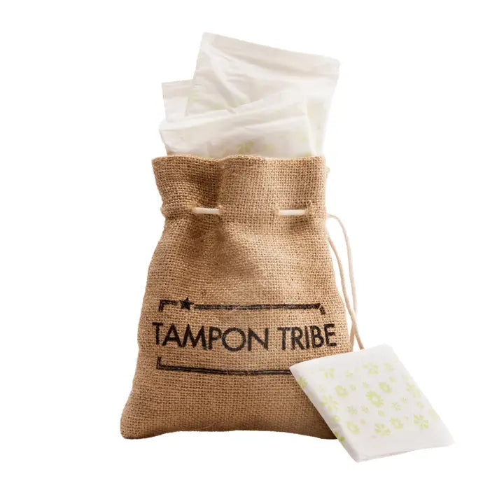 Tampon Tribe Organic Cotton Pads - 10 Ultrathin with Wings