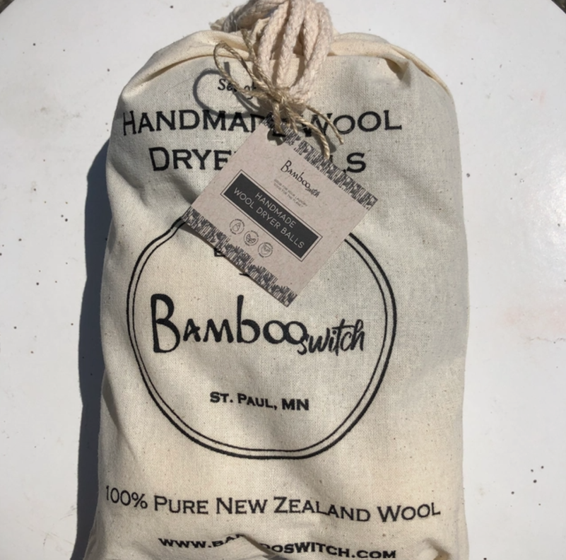 Bamboo Switch - Set of 6 Organic Wool Dryer Balls