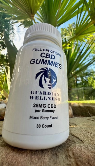 Guardian Wellness - Full Spectrum CBD Gummies 25 mg mixed berry flavor 30 ct