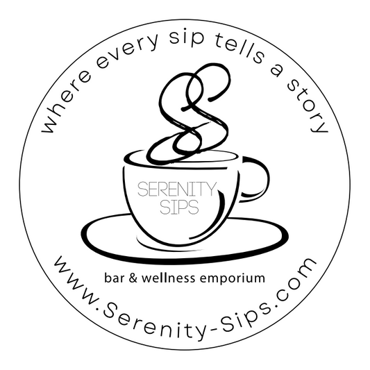 Serenity Sips Vinyl Sticker